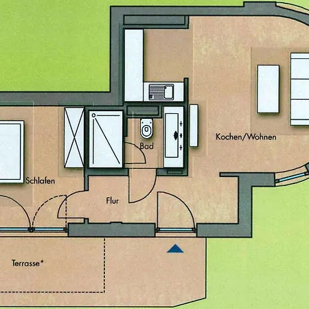 Logierhaus Friedrich -ferienwohnung Klaas Störtebecker - 1.reihe Apartment *