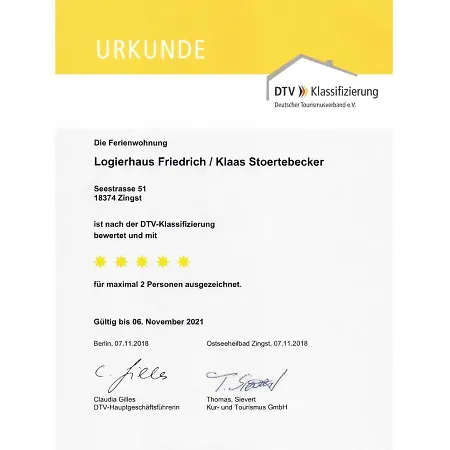 Apartment Logierhaus Friedrich -ferienwohnung Klaas Störtebecker - 1.reihe *